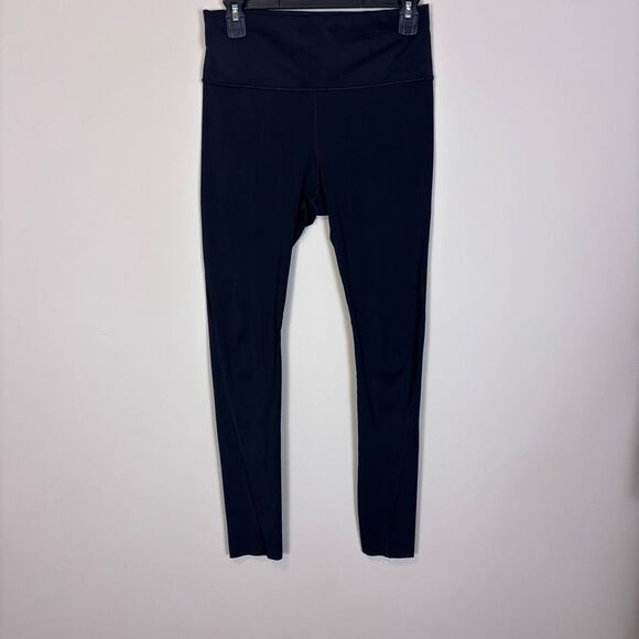 Athleta Black High Waisted Spandex Athletic Leggings Small - Picture 1 of 8